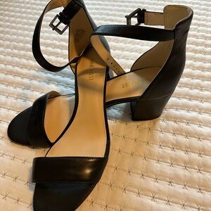 Nine West Black Strappy Heels